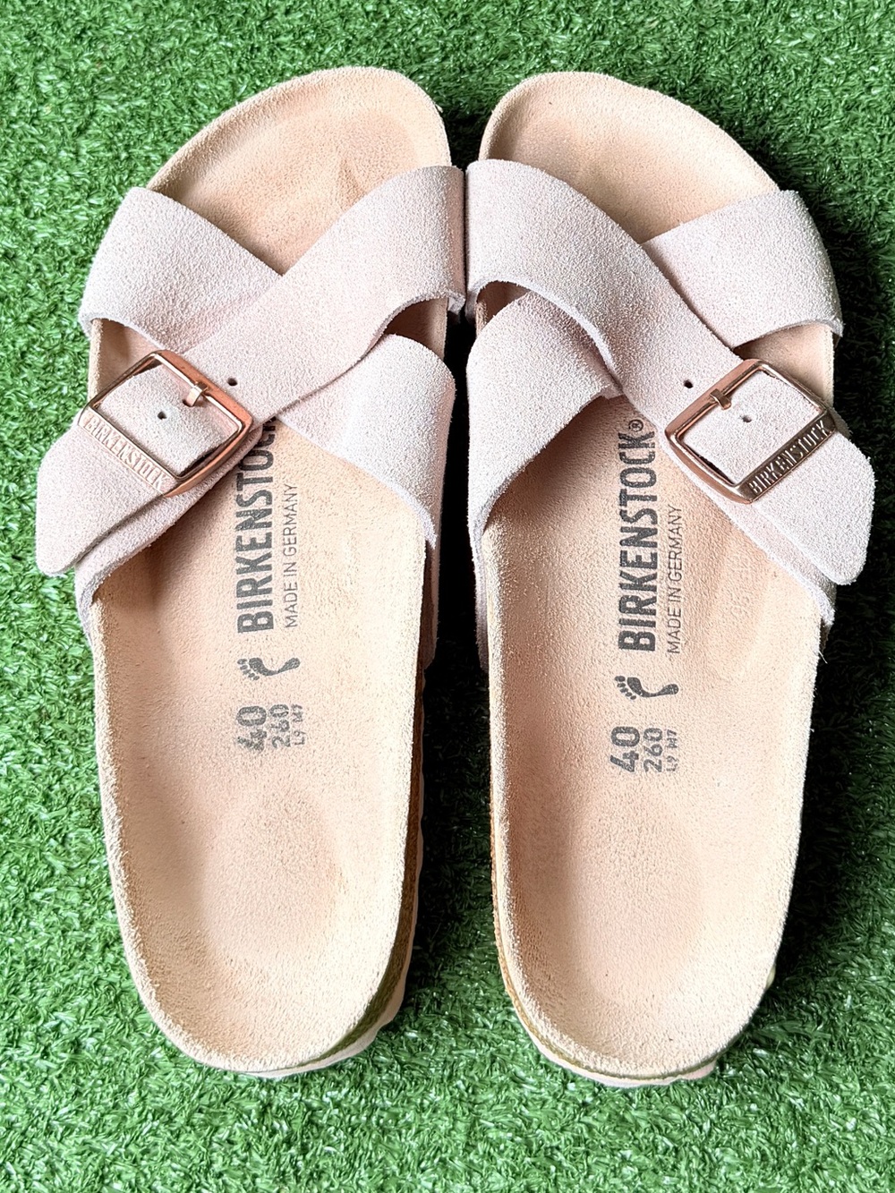 Birkenstock Siena Light Pink Suede Leather Women’s Sandals